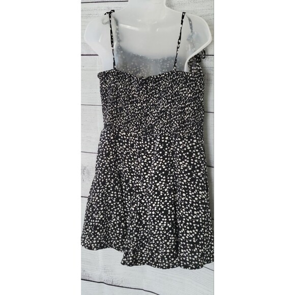 Wide Leg Spaghetti Strap Tie Ruffle Short Romper Sz XL - Picture 5 of 7